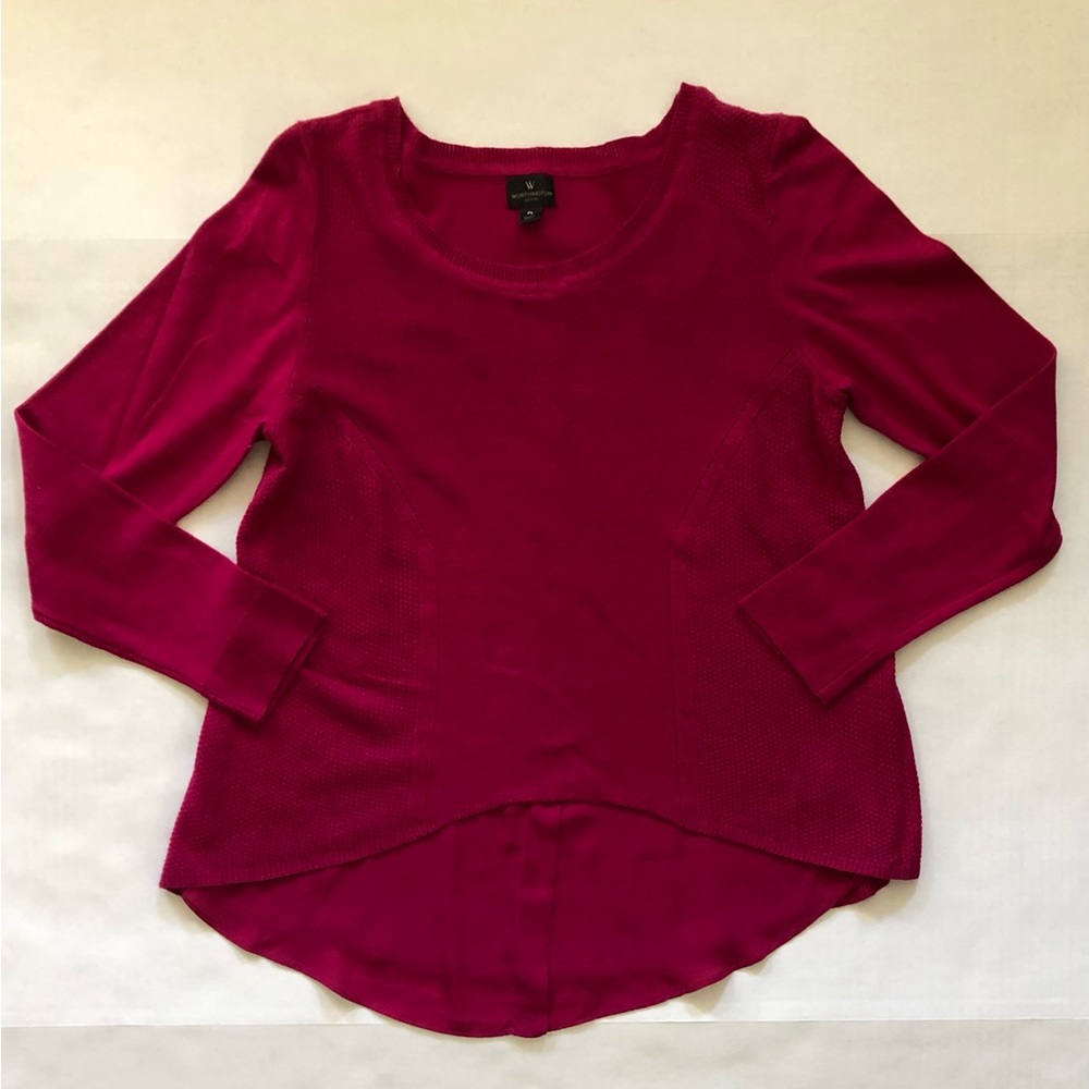 Worthington Petite Large sweater with attached shirt tail